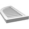 Ekena Millwork Quarter Round Top Left Surface Mount PVC Gable Vent w/ 2"W x 2"P Brickmould Sill Frame, 14"W x 28"H GVPQL14X2803SN - alternate 4
